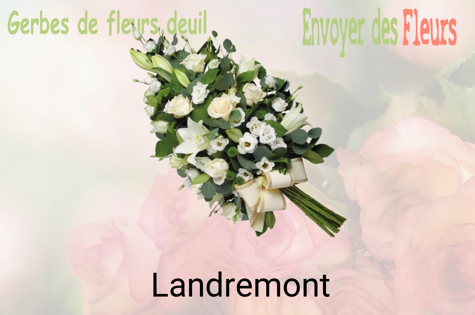 Gerbe de fleurs de deuil livrée à Landremont